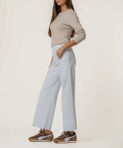 Meg High Rise Wide Leg Pants | Optic White