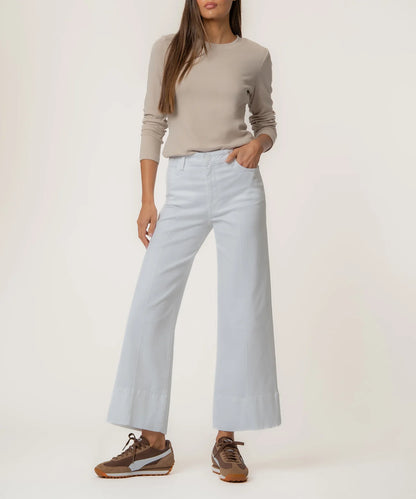 Meg High Rise Wide Leg Pants | Optic White