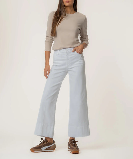 Meg High Rise Wide Leg Pants | Optic White