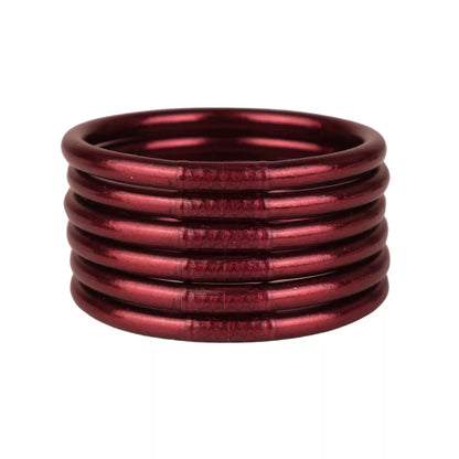 Merlot All Weather Bangles | Set Of 6 | BuDhaGirl