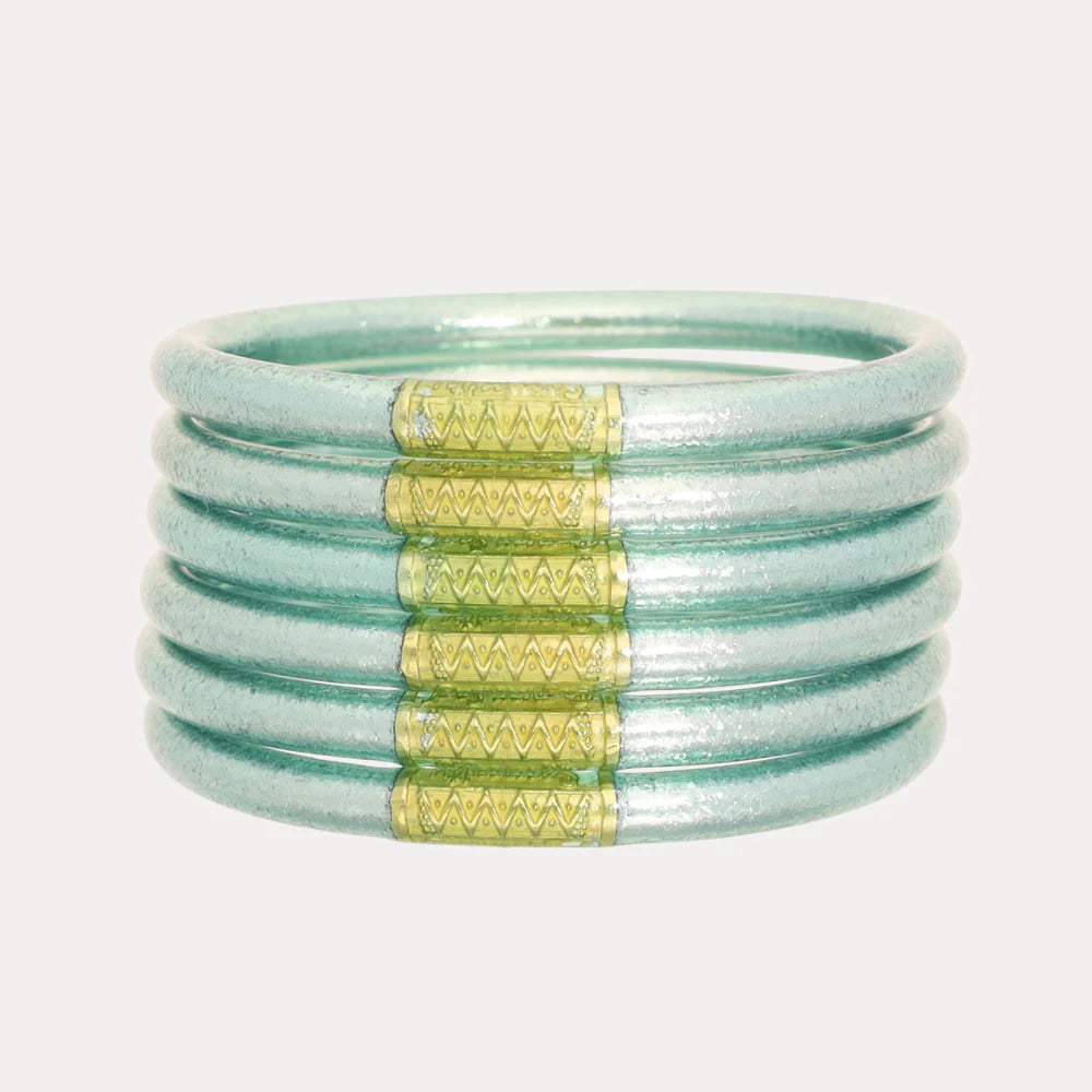 Mint All Weather Bangles | Set Of 6 | BuDhaGirl