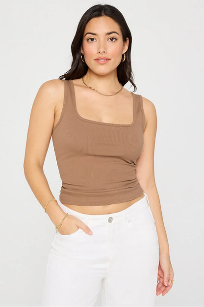 Daily Rib Square Neck Tank | Fabletics