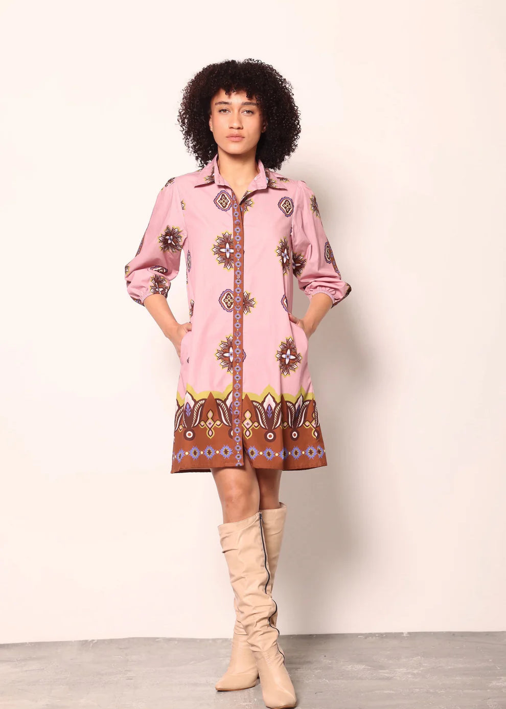 Floral Motifs Ava Dress
