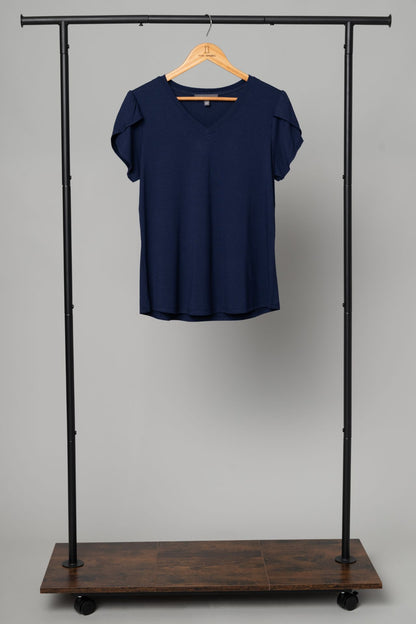 Tulip Sleeve Juliana Crepe Top