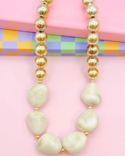 It's A Neutral Beaded Necklace