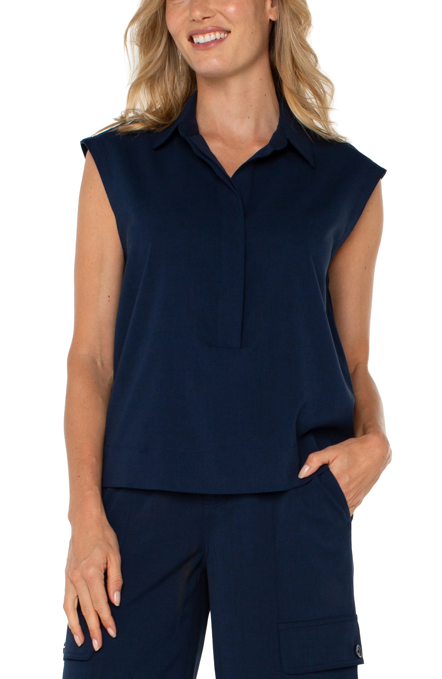 Sleeveless Cropped Shirt | Liverpool