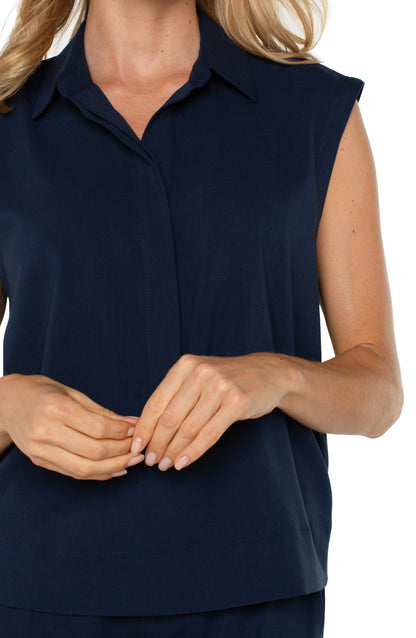Sleeveless Cropped Shirt | Liverpool