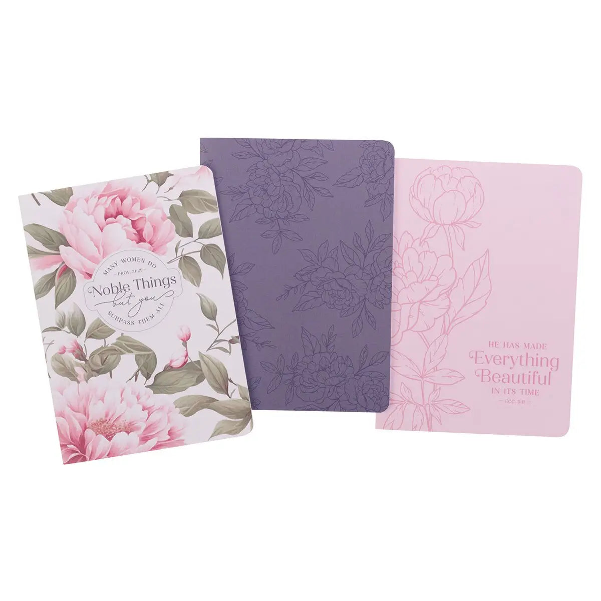 Notebook Set Of 3 | Noble Things Prov. 31.29