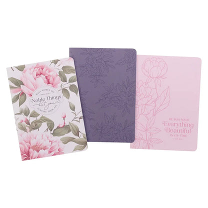 Notebook Set Of 3 | Noble Things Prov. 31.29