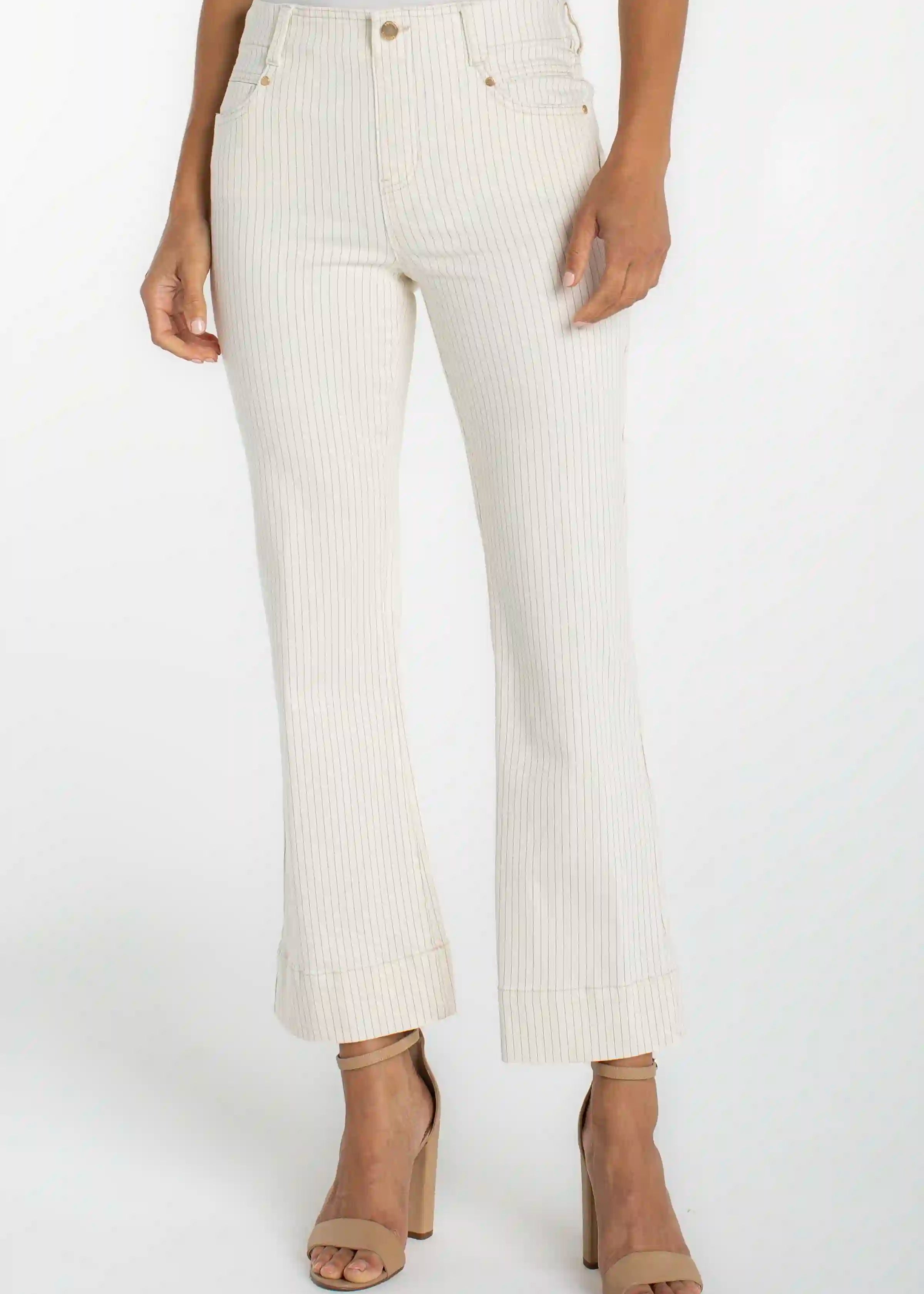 Gia Glider Crop Flare With Wide Hem Pants