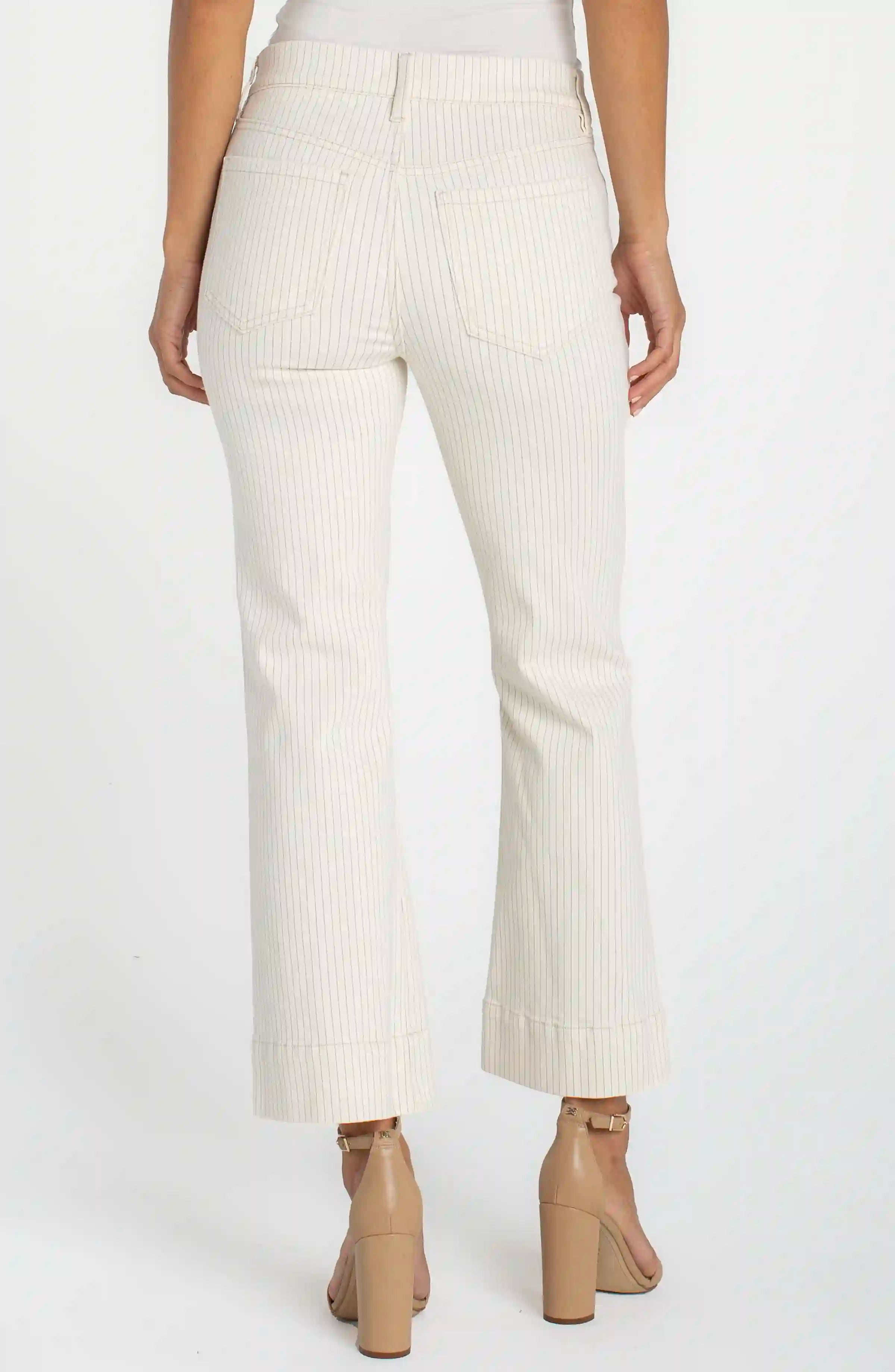 Gia Glider Crop Flare With Wide Hem Pants