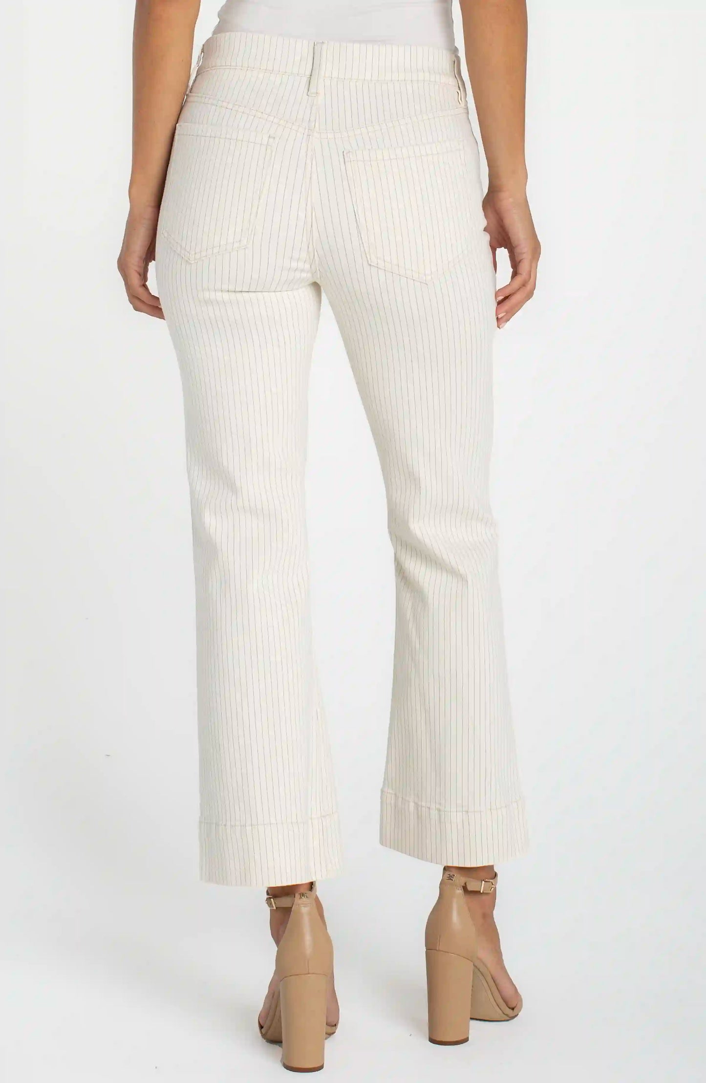 Gia Glider Crop Flare With Wide Hem Pants