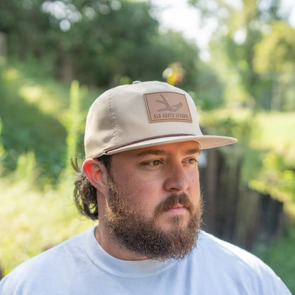 Single Antler Leather Patch Trucker Hat | Old South