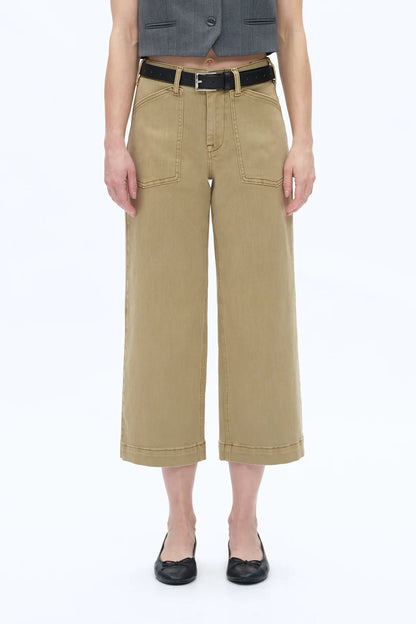 Mid Rise Wide Leg Pants