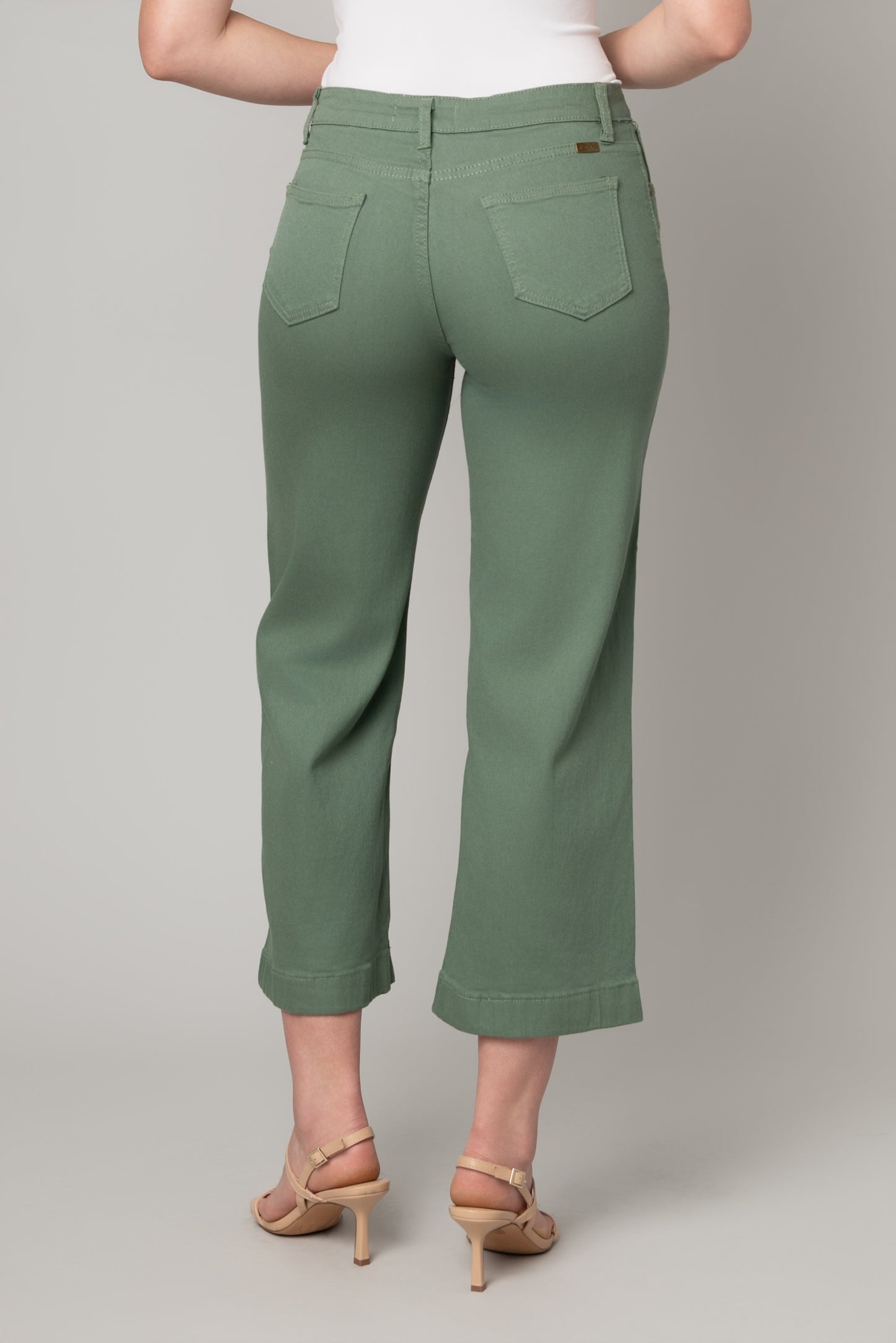 Stretch Twill Wide Leg Jean