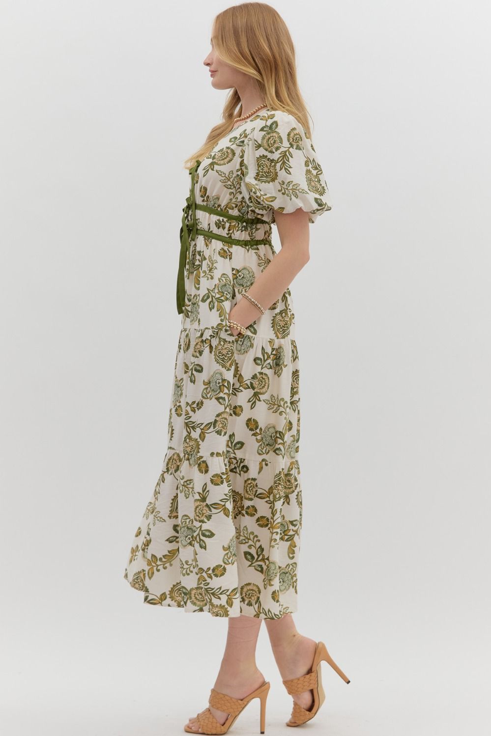 Bow And Bloom Midi Dress