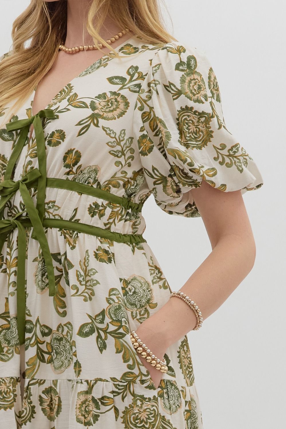 Bow And Bloom Midi Dress