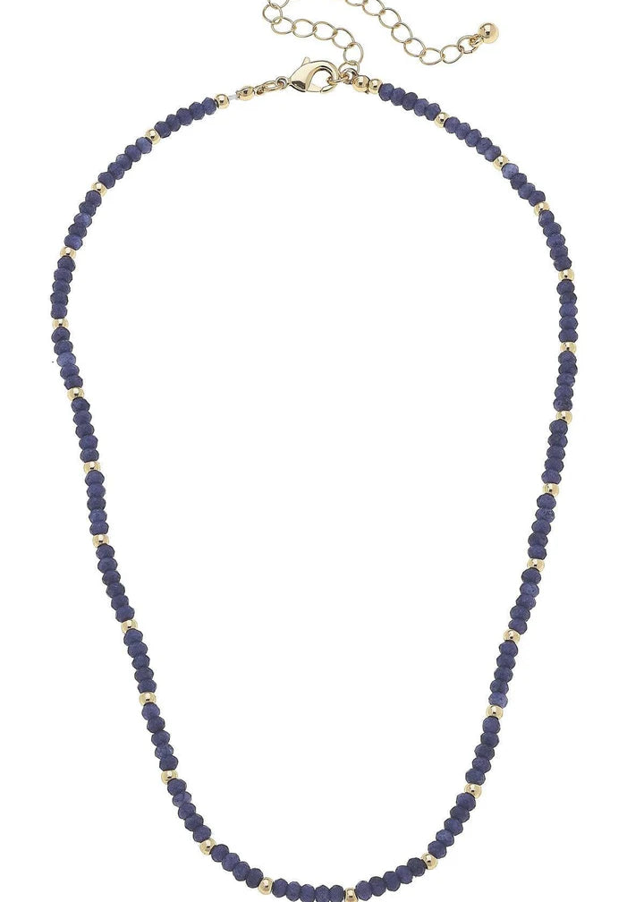 Olivia Beaded Semiprecious Gemstone Necklace | Canvas