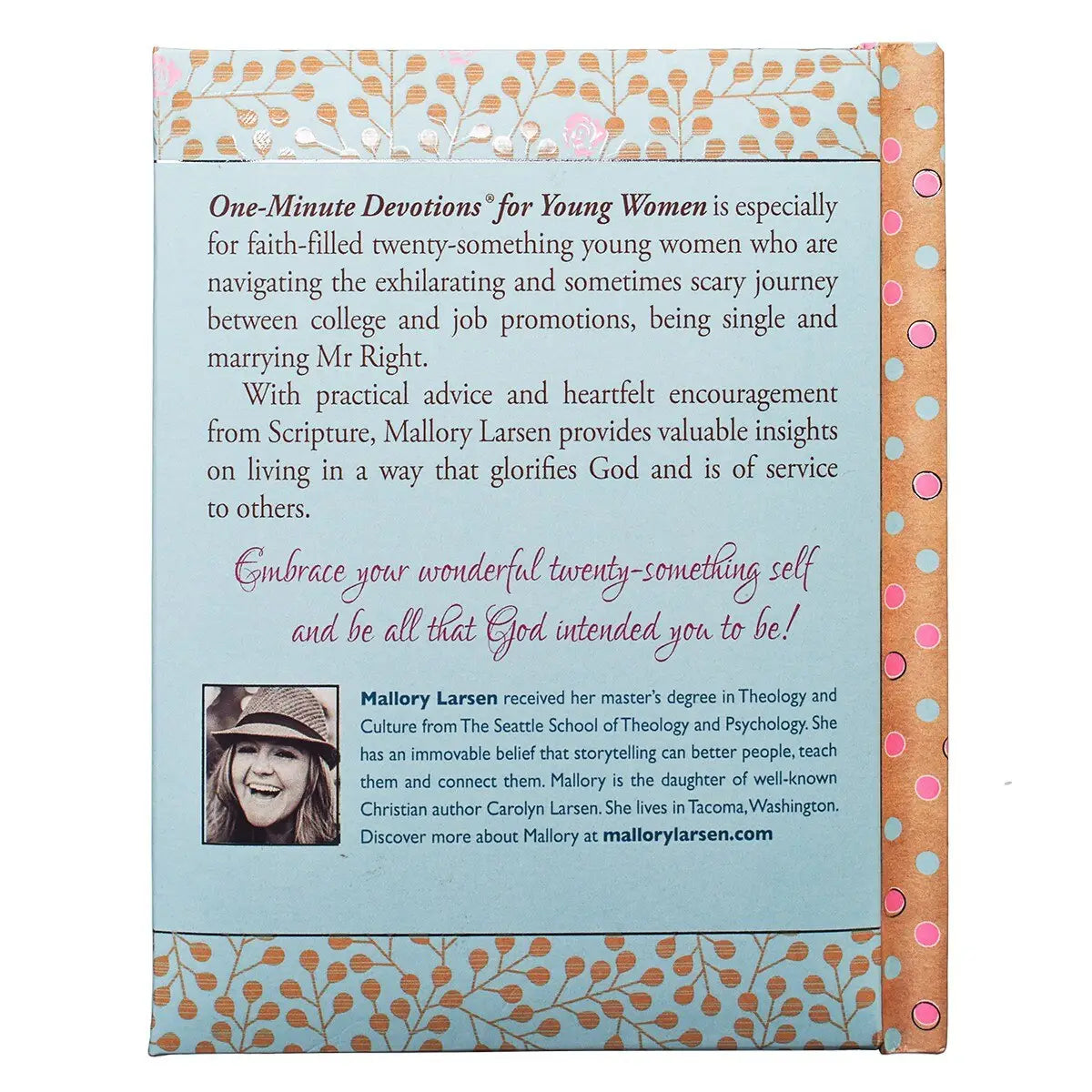 Padded Hardcover Book | One Minute Devotions For Young Women