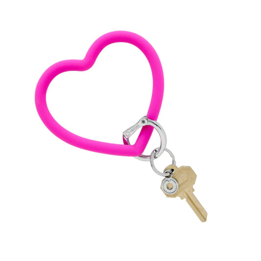 Silicone Heart Keychain