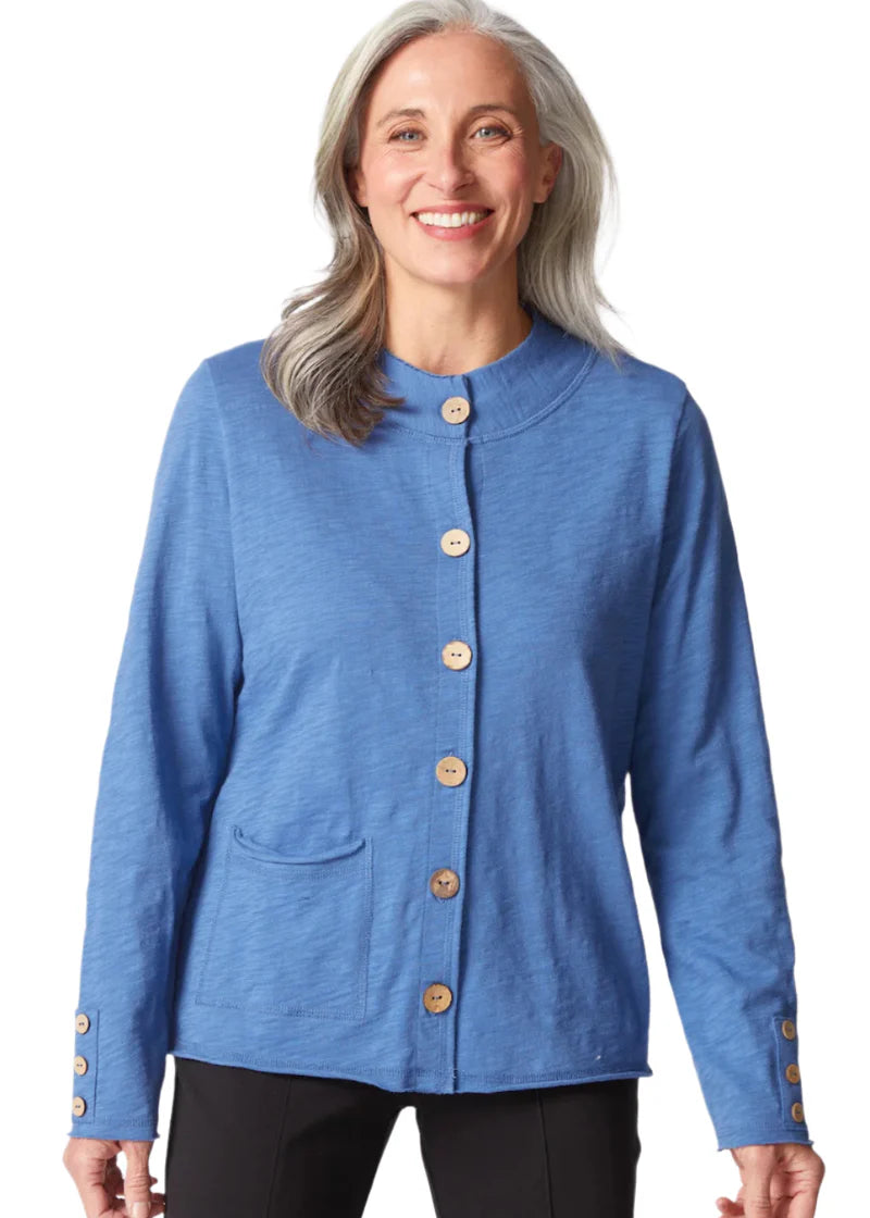 Rolled Neck Cardigan