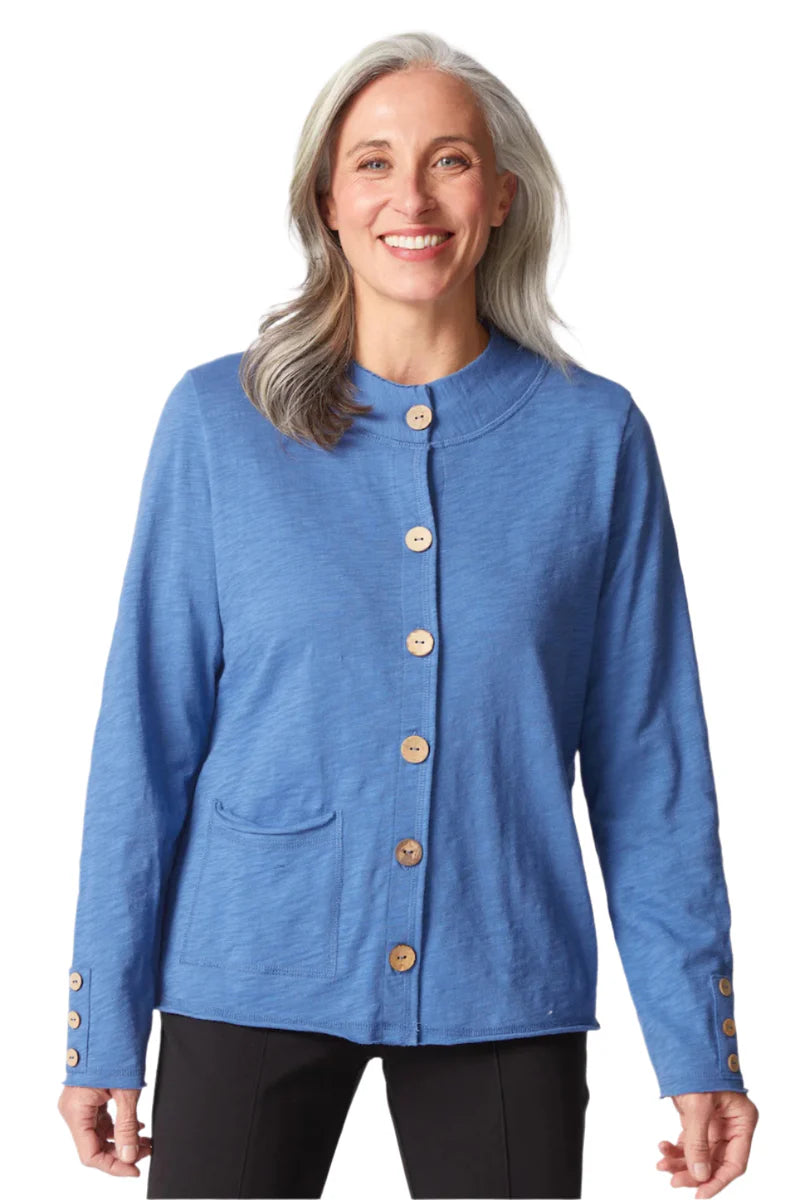 Rolled Neck Cardigan