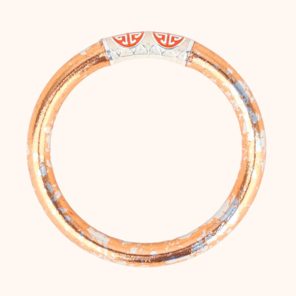 KOI Peche & Silver Tzubbie All Weather Bangle | Set Of 1 | BuDhaGirl