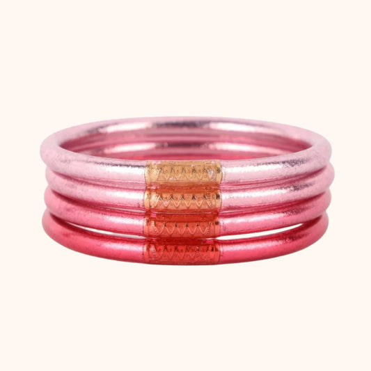 Carousel Pink All Weather Bangles | Set Of 4 | BuDhaGirl