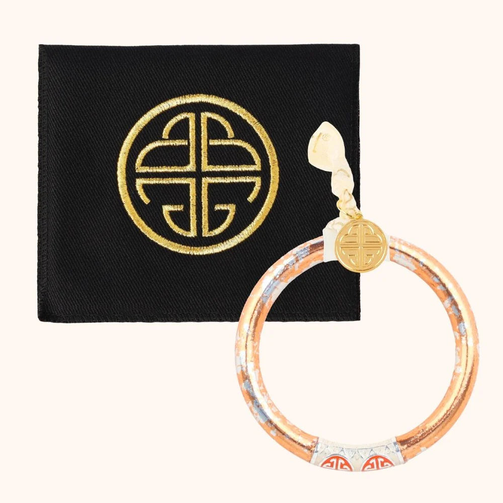 KOI Peche & Silver Tzubbie All Weather Bangle | Set Of 1 | BuDhaGirl