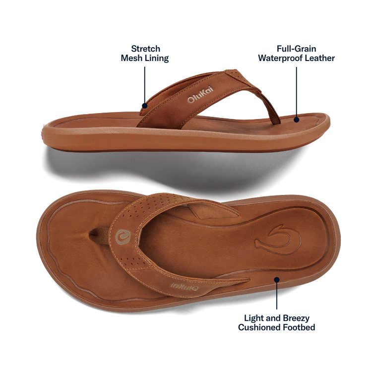 Pili Waterproof Leather Sandals | Men's