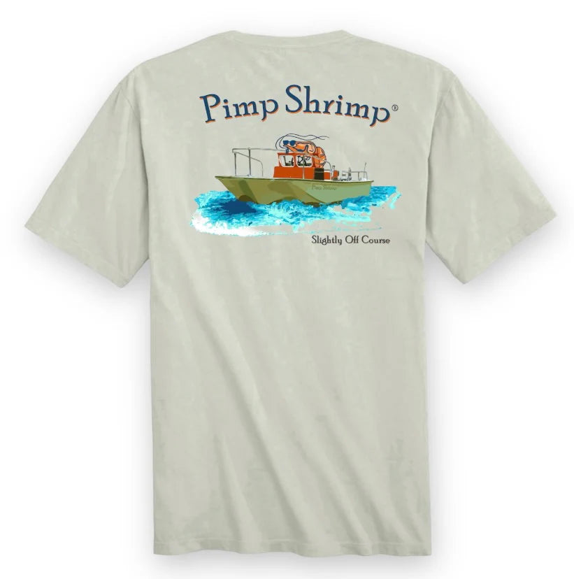 Slightly Off Course Short Sleeve Tee | Pimp Shrimp Clothing Co.