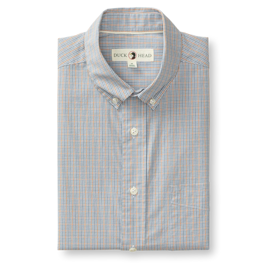 Cotton Cashmere Poplin Sport Shirt | Rollins Plaid | Duck Head