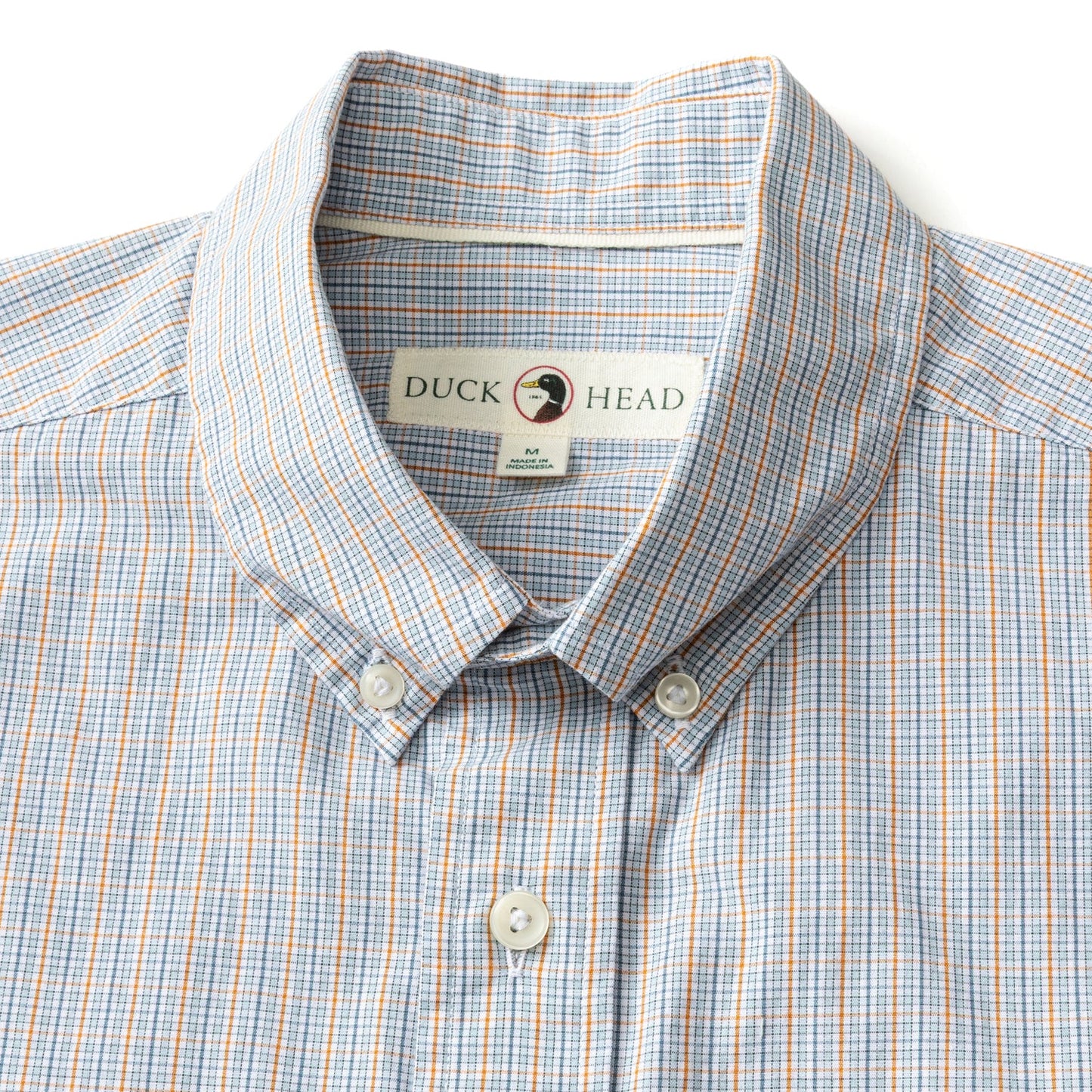 Cotton Cashmere Poplin Sport Shirt | Rollins Plaid | Duck Head