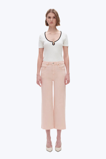High Rise Wide Leg Denim Jeans