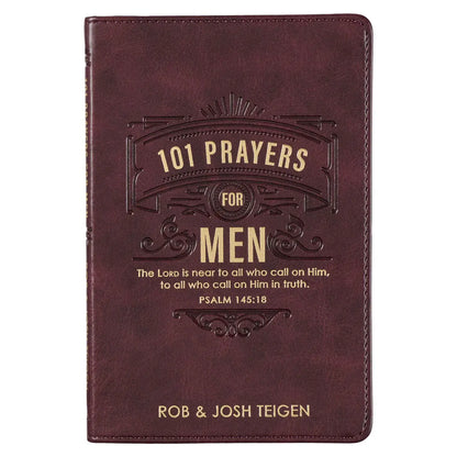 101 Prayers For Men Faux Leather Gift Book