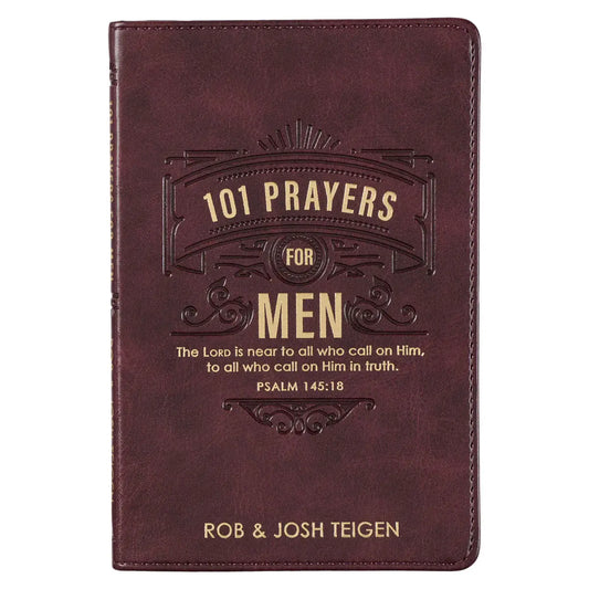 101 Prayers For Men Faux Leather Gift Book
