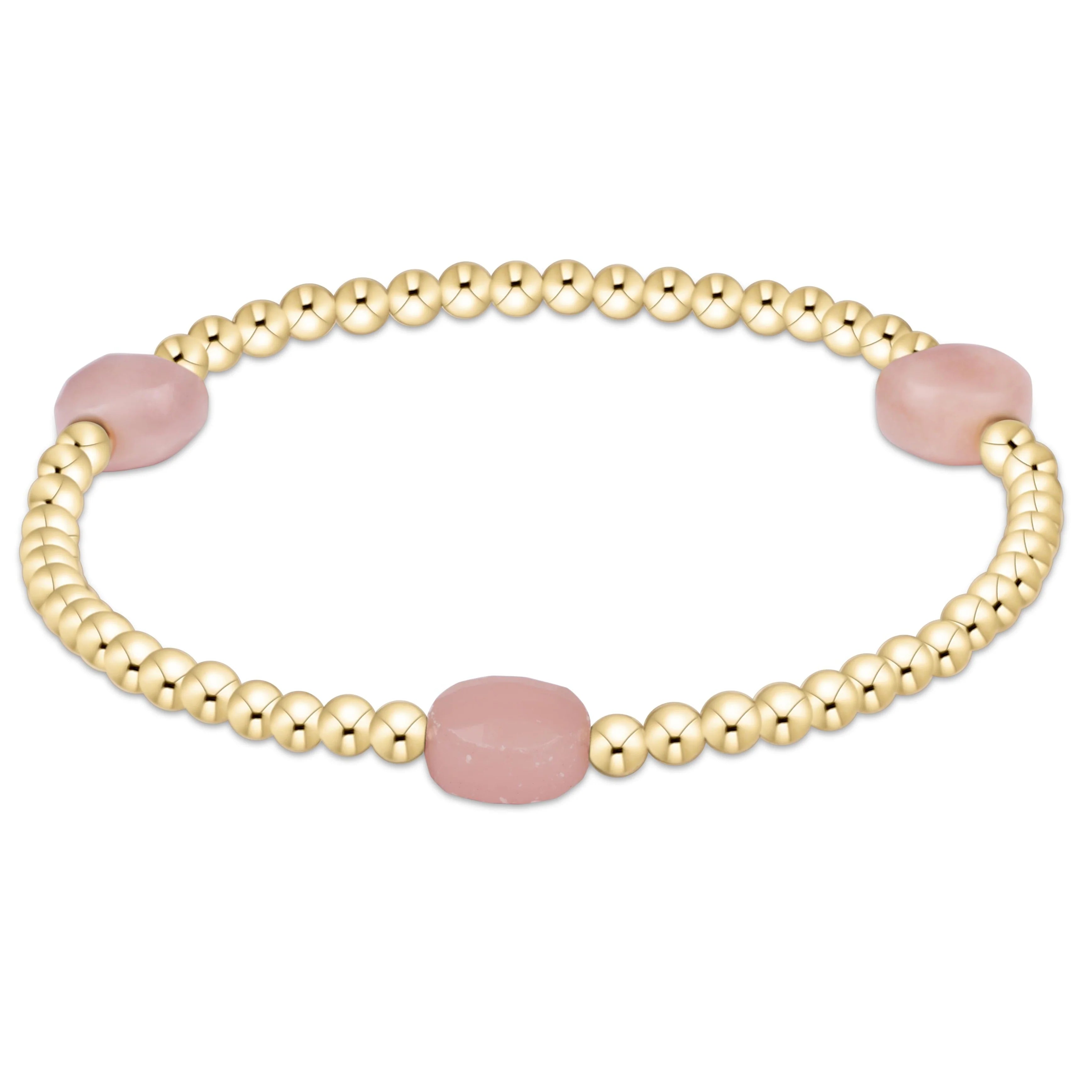 Admire Gold 3mm Bead Bracelet | enewton
