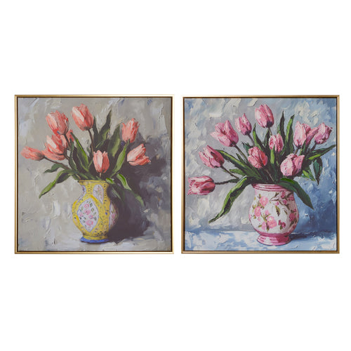 23.5" Potted Tulips Framed Wall Art | Two Styles