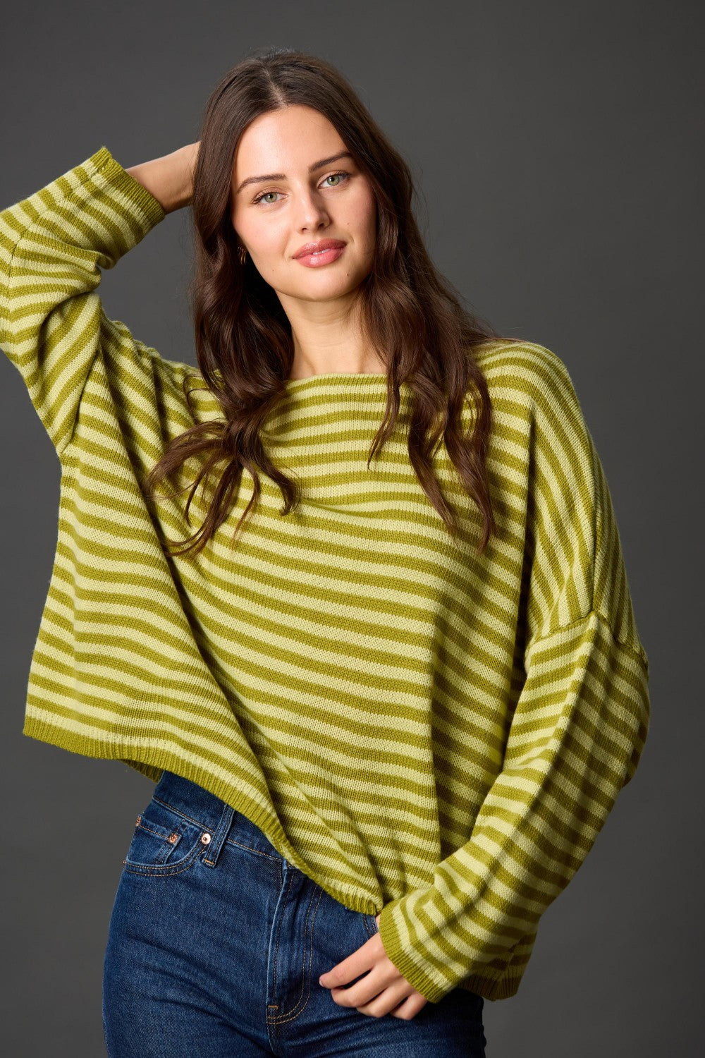 Striped T-Body Sweater