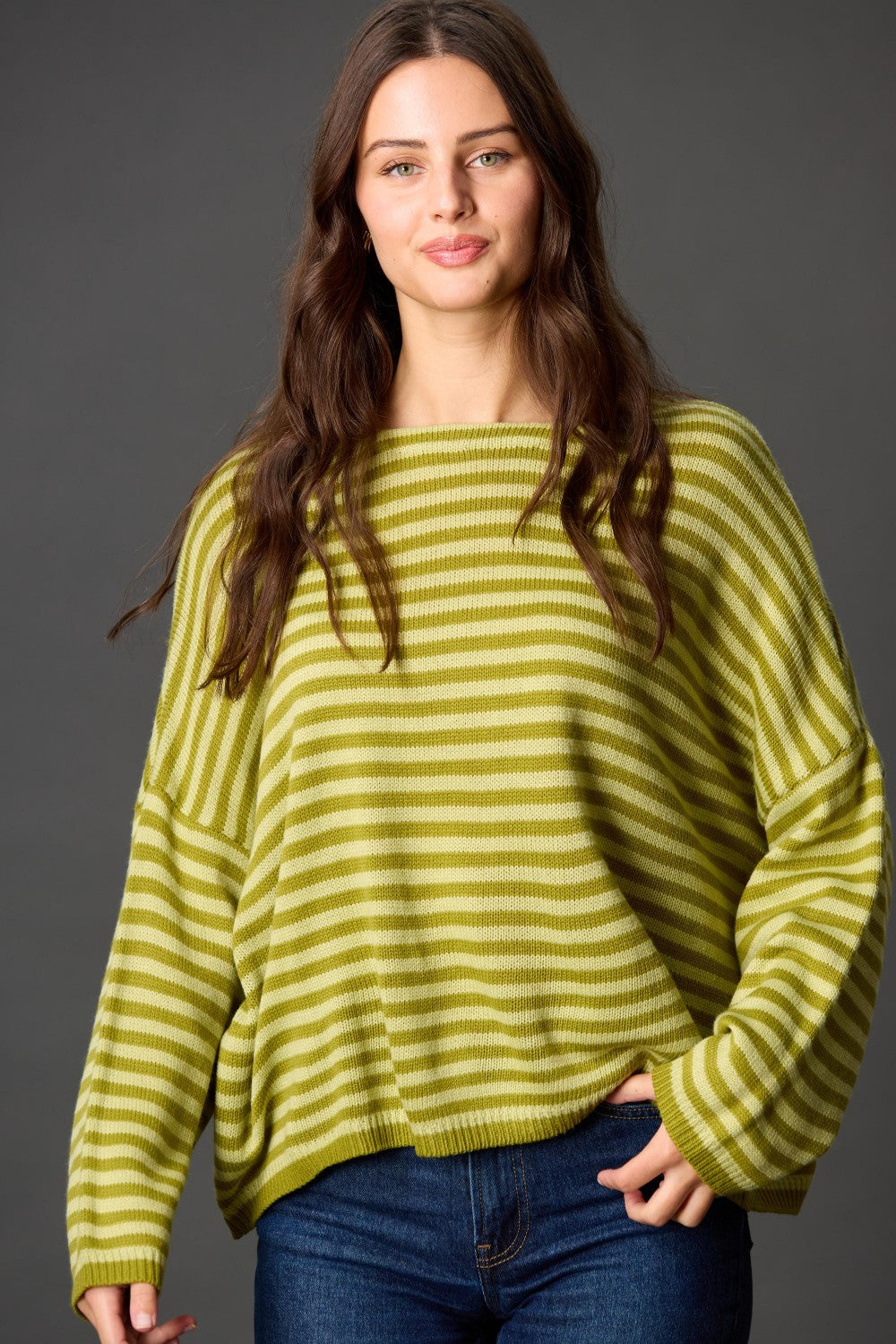 Striped T-Body Sweater