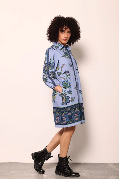 Periwinkle Mosaic Ava Dress