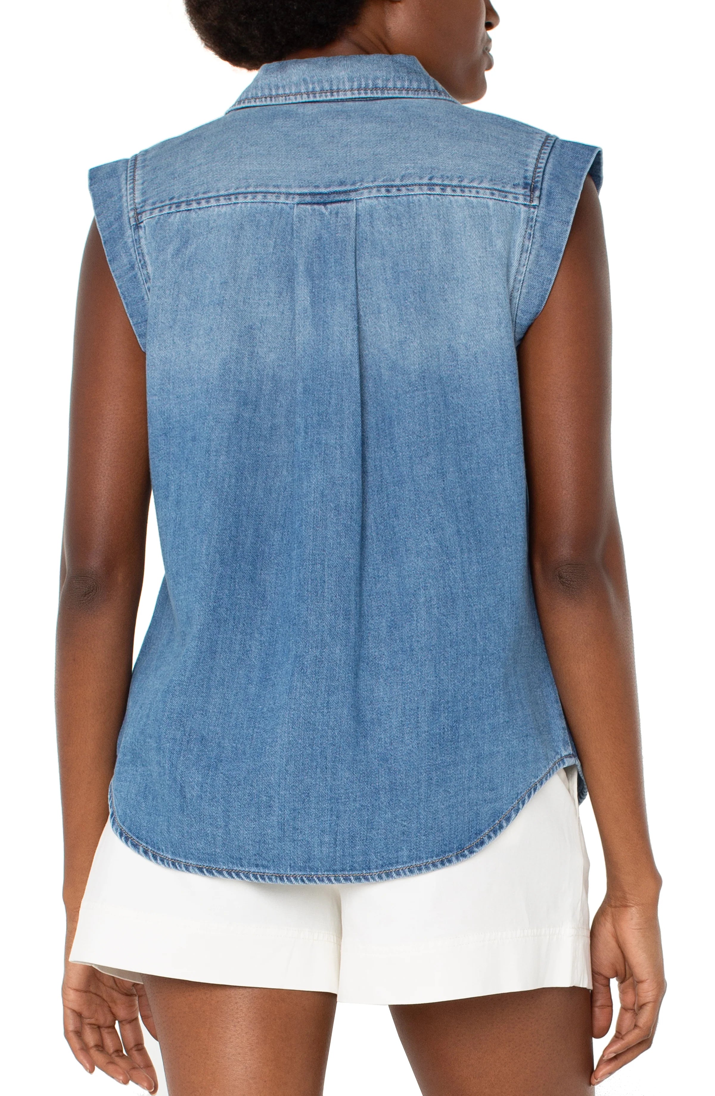 Sleeveless Shirt With Pockets | Liverpool