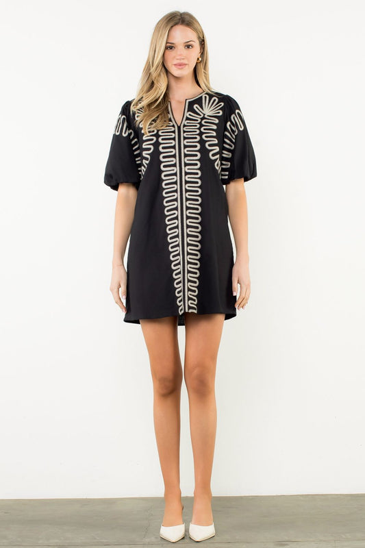 Midnight Stitch Dress | THML
