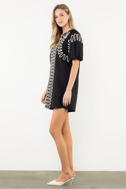 Midnight Stitch Dress | THML