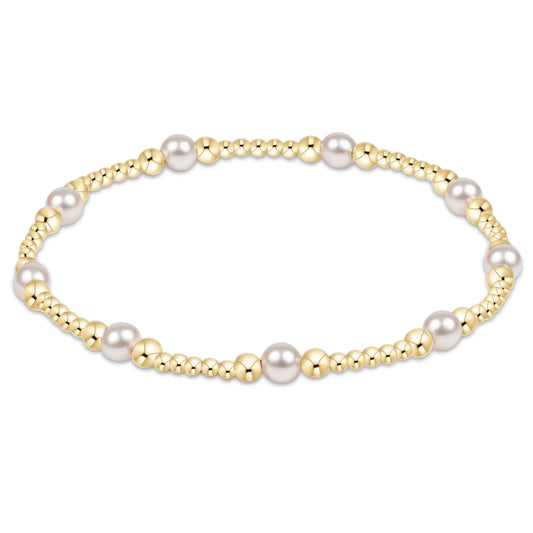 Purpose Pearl 5mm Gold Bracelet