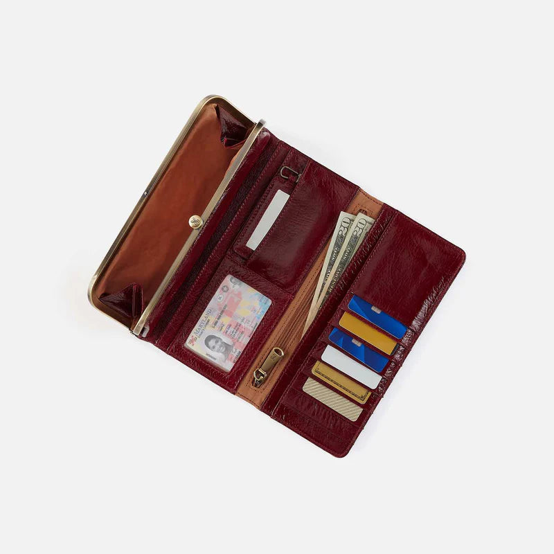 Rachel Continental Wallet | Aniline Gloss Leather | HOBO