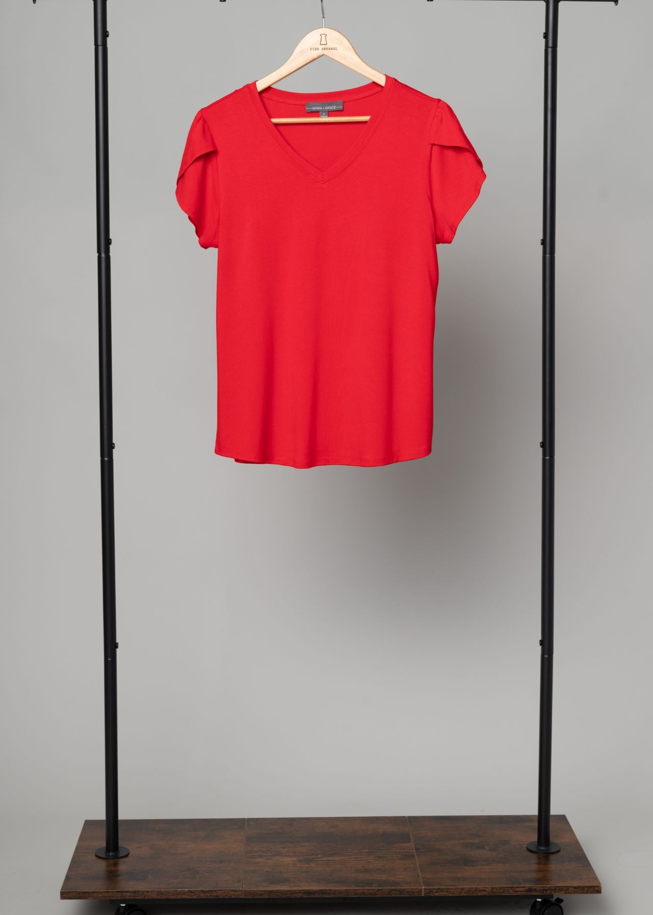 Tulip Sleeve Juliana Crepe Top