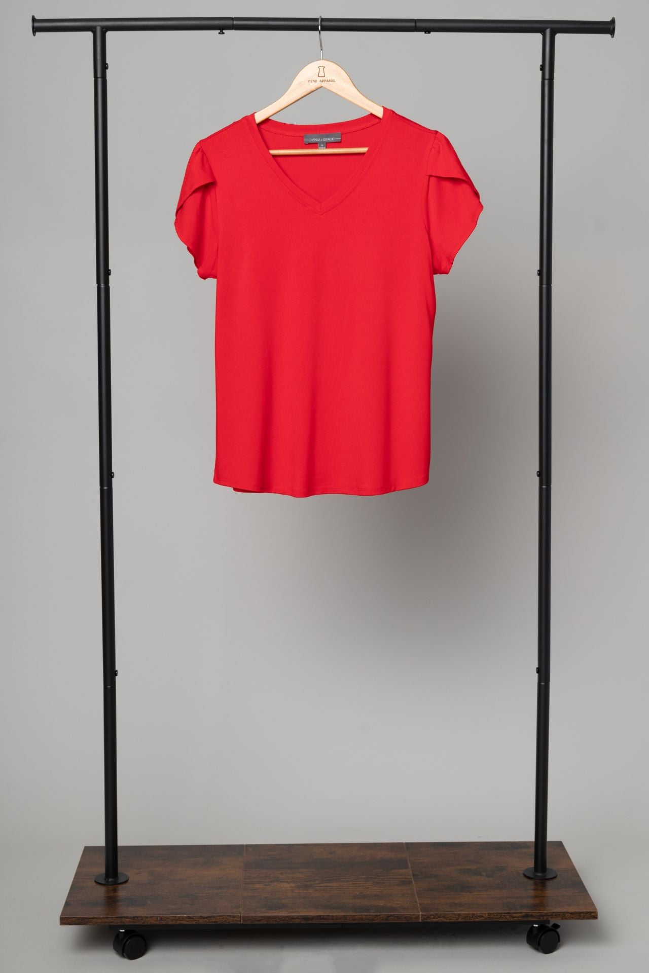 Tulip Sleeve Juliana Crepe Top