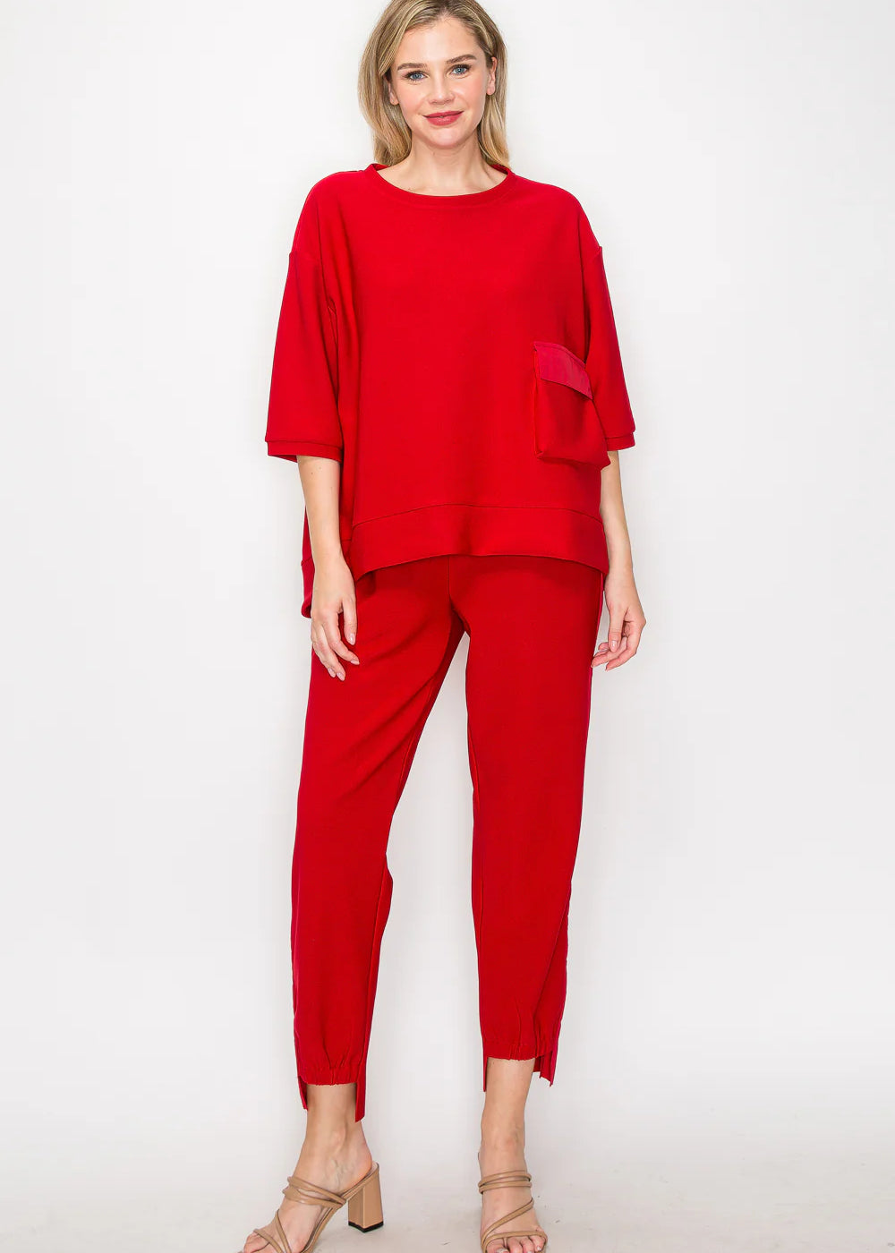 Karen Crepe Knit Set