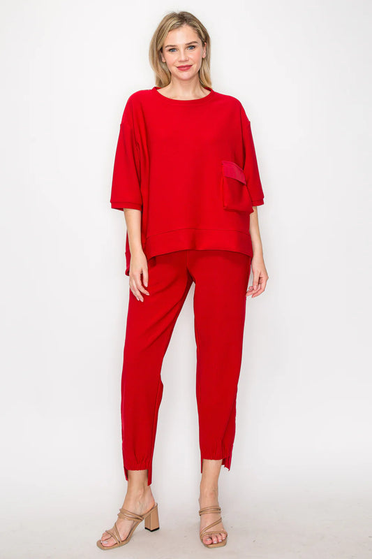 Karen Crepe Knit Set